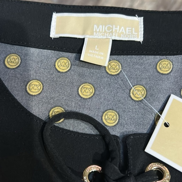 NWT 2 Michael Kors MK Symbol Blouse shirts - Picture 4 of 11